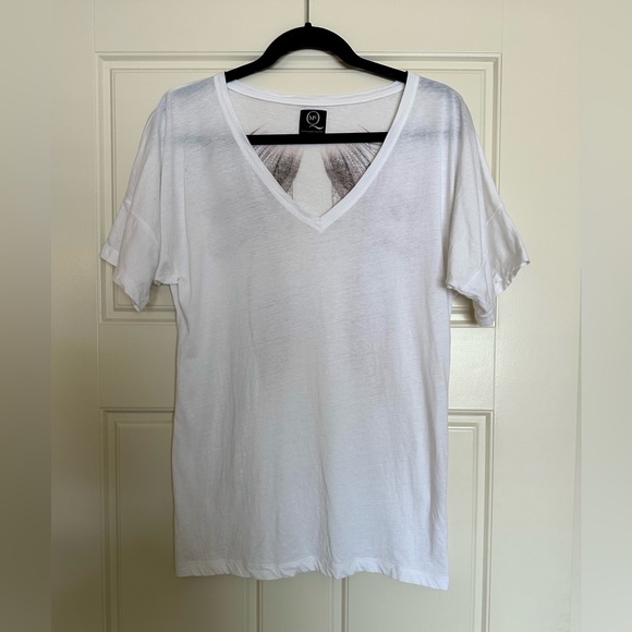 Alexander McQueen White T-shirts with Dragonfly Wings Size S - Picture 3 of 10